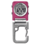 Dakota Watches Digiclip Square Watch,Pink Case w/Sandblasted Aluminum Carabiner 3090-9