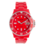 Dakota Watches Fusion Color Link, Red Dial &amp; Plastic Link Band 3040-8