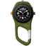 Dakota Watches Military Mini Clip, Black Dial, Green Case 3824-8
