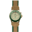 Dakota Watches Outrider, Champagne Dial, Gold Case, Green Bezel 2404-8