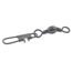 Danielson Barrel Swivel w/Interlock Snap, Black, 2/Pack, 2500SPBLK3/0
