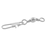 Danielson Barrel Swivel w/Interlock Snap, Nickel, 4/Pack, 2500SPNK-3