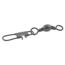 Danielson Barrel Swivel w/Interlock Snap, Size 1, Black, 3/Pack, 2500SPBLK-1