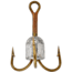 Danielson Snagging Treble Hook, Bronze, Size 8/0, 2 per Pack, HXSHB8/0