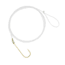 Danielson Snelled Aberdeen Hooks, Gold, Size 1/0, 6 per Pack, 126AG-1/0