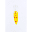 Dardevle Dardevlet Spoon, 3 5/8in, 1oz, Yellow/Red Diamonds Brass Back, 17PWG