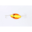 Dardevle Red Eye Wiggler Spoon 3in, 1oz, Chartreuse/Orange Stripe Nickel Back, 8871