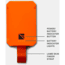 Dark Energy Poseidon Nano Wireless Charger, Orange, 1102984