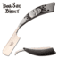 Dark Side Blades Razor, 3.75 in, 3Cr13 Stainless Steel Stainless Steel, Razor, Black/Gray, DS-082GY