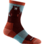 Darn Tough Bear Town Micro Crew Lightweight Sock with Cushion - Womens, Burgundy, Large, 1970-BURGUNDY-L-DARN
