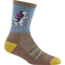 Darn Tough Critter Club Micro Crew Lightweight with Cushion Socks - Womens, Bark, Medium, 5001-BARK-M-DARN