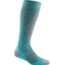 Darn Tough Edge OTC Midweight Sock with Cushion w/ Padded Shin, Female, Aqua, Large, 8013-AQUA-L-DARN