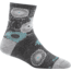 Darn Tough Floral Shorty Sock - Womens, Gray, Small, 1665-GRAY-S-DARN