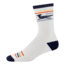 Darn Tough Frontrunner Micro Crew Ultra-Lightweight with Cushion Socks - Mens, White, Extra Large, 1062-C-2009-06