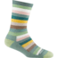 Darn Tough Mystic Stripe Crew Lightweight w/ Cushion Socks - Womens, Seafoam, Small, 1644-SEAFOAM-S-DARN