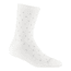 Darn Tough Pin Drop Crew Lightweight with Cushion Socks - Womens, White, Large, 6110-WHITE-L-DARN