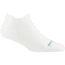 Darn Tough Run Coolmax No Show Tab Ultra-Lightweight w/ Cushion Running Sock - Womens, White, Medium, 1052-WHITE-M-DARN