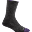 Darn Tough Solid Basic Crew Light Sock - Womens, Charcoal, Small, 6012-CHARCOAL-S-DARN