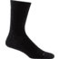 Darn Tough Solid Crew Lightweight Socks - Mens, Solid Black, Large, 6032-N-1021-05