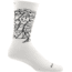 Darn Tough State of Mind Crew Light Sock - Mens, White/Black, Medium, 6011-WHITE/BLACK-M-DARN