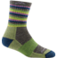 Darn Tough Stripes Micro Crew Cushion Sock - Womens, Lime Stripe, Small, 1904-LIME-STRIPE-S-DARN