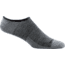 Darn Tough Topless Solid No Show Hidden Light Sock - Mens, Gray, Medium, 1683-GRAY-M-DARN