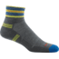 Darn Tough Vertex 1/4 Ultra-Light Sock - Mens, Gray, Medium, 1007-GRAY-M-DARN