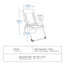 Decathlon Quechua Comfort Reclinable Folding Steel Camping Chair, Grey, NS, 4650022