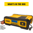 DeWALT 30 AmpProfessional Battery Charger, 3 Amp Battery Maintainer With 100 Amp Engine Start, Yellow/Black, DXAEC100