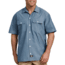Dickies Relaxed Fit Short Sleeve Chambray Shirt, Blue - WS509BU 2X