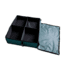 Disc-O-Bed Angled Expandable Under Bunk FootLocker, 29in L x 24in W x 8.5-5.5in H, Green, 19812/GRN