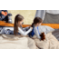 Disc-O-Bed Duvalay with Luxury Memory Foam Sleeping Bag &amp; Duvet, Kids, Cappuccino, 50054