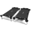 Disc-O-Bed Kid-O-Bunk Sleeping Cots w/ 2 Side Organizers, Black, 30505BO