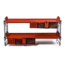Disc-O-Bed Kid-O-Bunk Sleeping Cots w/ 2 Side Organizers, Red, 30405BO