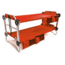 Disc-O-Bed Kid-O-Bunk Sleeping Cots w/ 2 Side Organizers, Red, 30405BO