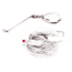Dixie Dancer Spinnerbait, Tandem Indiana Blades, White, 3/8oz, DDT01