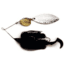 Dixie Dancer Spinnerbait, Tandem Willow Blade, Black, 3/8oz, DDW03