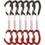 DMM Alpha Trad Quickdraw - 6 Pack, Titanium/Red, 12cm, A508-12RDP6