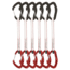 DMM Alpha Trad Quickdraw - 6 Pack, Titanium/Red, 18cm, A508-18RDP6