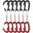 DMM Alpha Wire Quickdraws, 6 Pack, Matt Grey/Red, 12 cm, A608-12RDP6