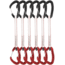 DMM Alpha Wire Quickdraws, 6 Pack, Matt Grey/Red, 18 cm, A608-18RDP6