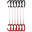 DMM Alpha Wire Quickdraws, 6 Pack, Matt Grey/Red, 25 cm, A608-25RDP6