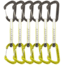 DMM Chimera Quickdraw - 6 Pack, Titanium/Lime, 12cm, A398-12LGP6