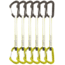 DMM Chimera Quickdraw - 6 Pack, Titanium/Lime, 18cm, A398-18LGP6