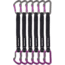 DMM Shadow Quickdraw, 6 Pack, Titanium/Purple, 25 cm, A306P-25VWP6