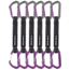 DMM Shadow/Spectre Hybrid Quickdraw - 6 Pack, Titanium/Purple, 18cm, A301-358PR-18P6