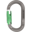 DMM Ultra O Carabiner, Locksafe, Titanium/Green, A327