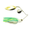 Dobyns D-Blade Advantage Series Spinnerbaits, Colorado/Willow Blade, 3/8oz, White/Chart/Blue, ADV 3/8 A06 COL/WIL