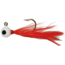 Double-O Tackle Company Flu-Flu Jig, 1/32 oz, Sz 8 Hook, Glow/White Red, 62431