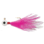Double-O Tackle Company Flu-Flu Jig, 1/32 oz, Sz 8 Hook, Pink/White with Silver Glowitter, 62233